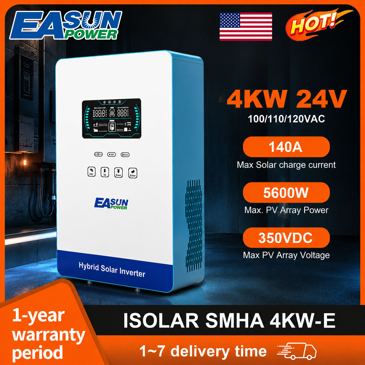 Inversor Solar Off Grid EASUN  - Grid Tie Inverter Limiter 2000W avaliação e preço