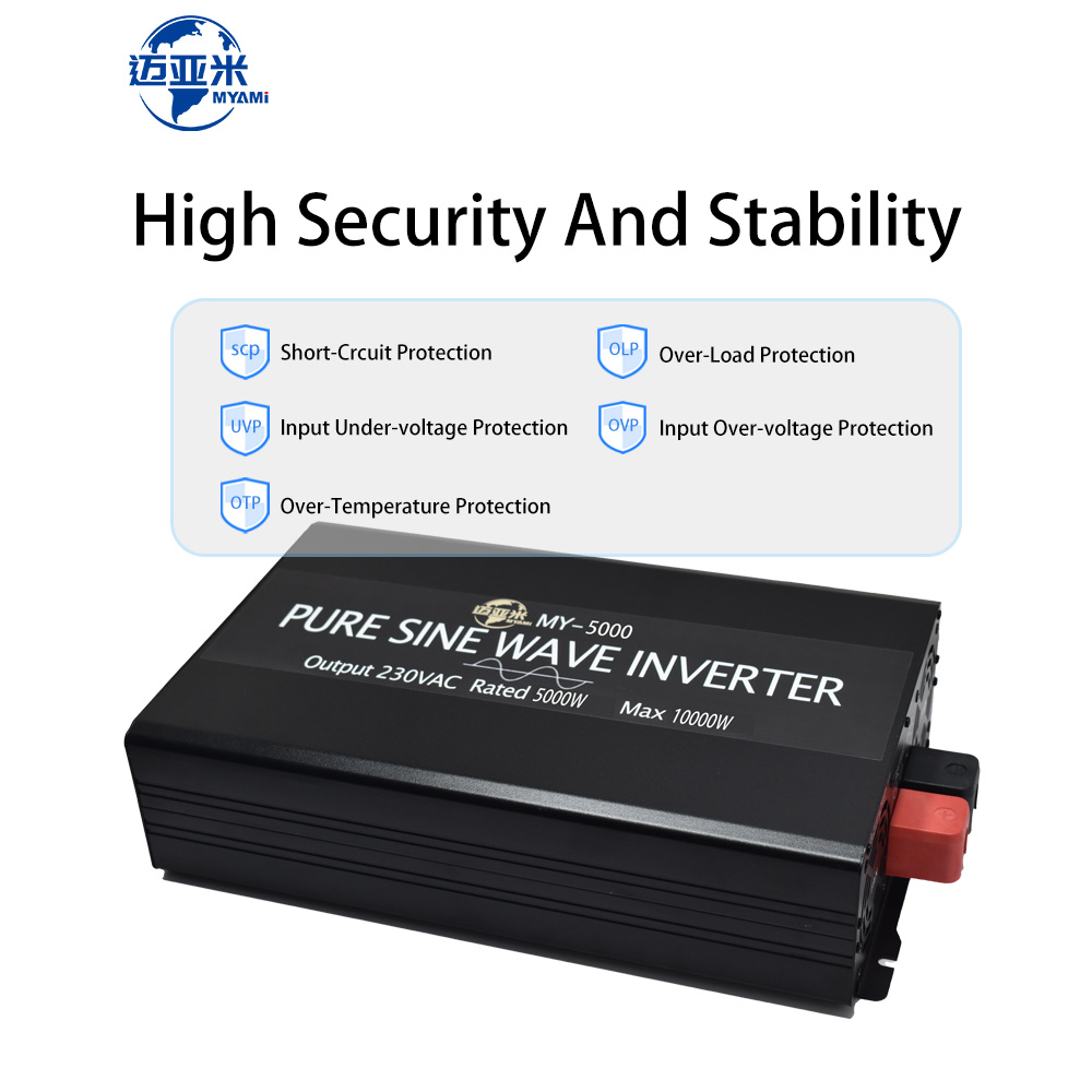 MYAMi-Inversor de carro de ond - Pure Sine Wave Inverter 5000W 48V 220V avaliação e preço