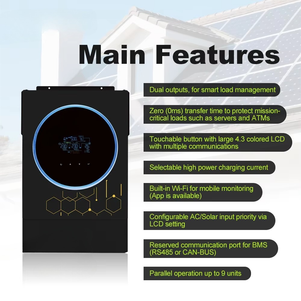 Fornecedor profissional com ma - Off Grid Solar Inverter 48V 6000W avaliação e preço